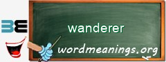 WordMeaning blackboard for wanderer